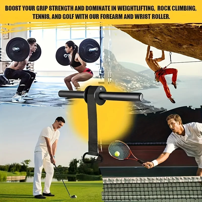 Wrist Forearm Blaster Arm Muscle Strength Trainer Exerciser Roller with Hand Grip Fitness Equipment Home Thousand Pound Stick