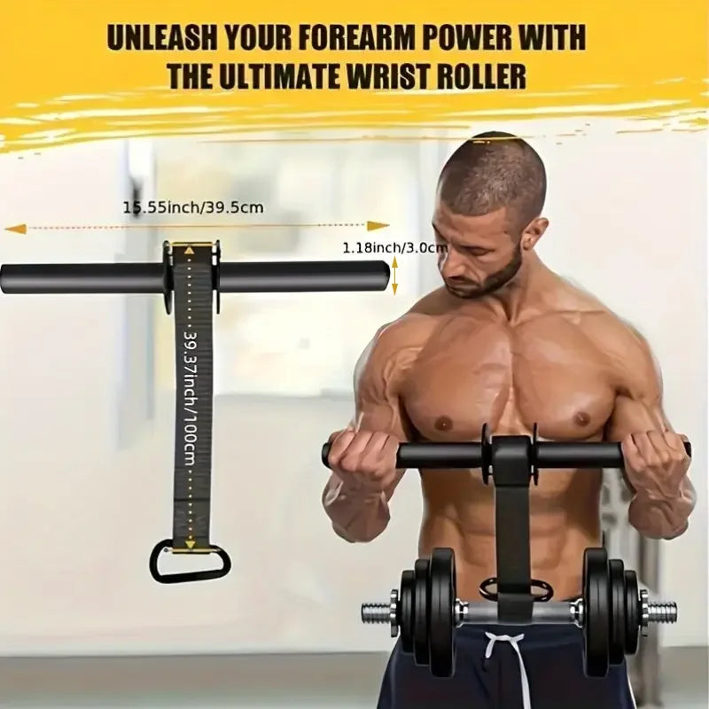 Wrist Forearm Blaster Arm Muscle Strength Trainer Exerciser Roller with Hand Grip Fitness Equipment Home Thousand Pound Stick