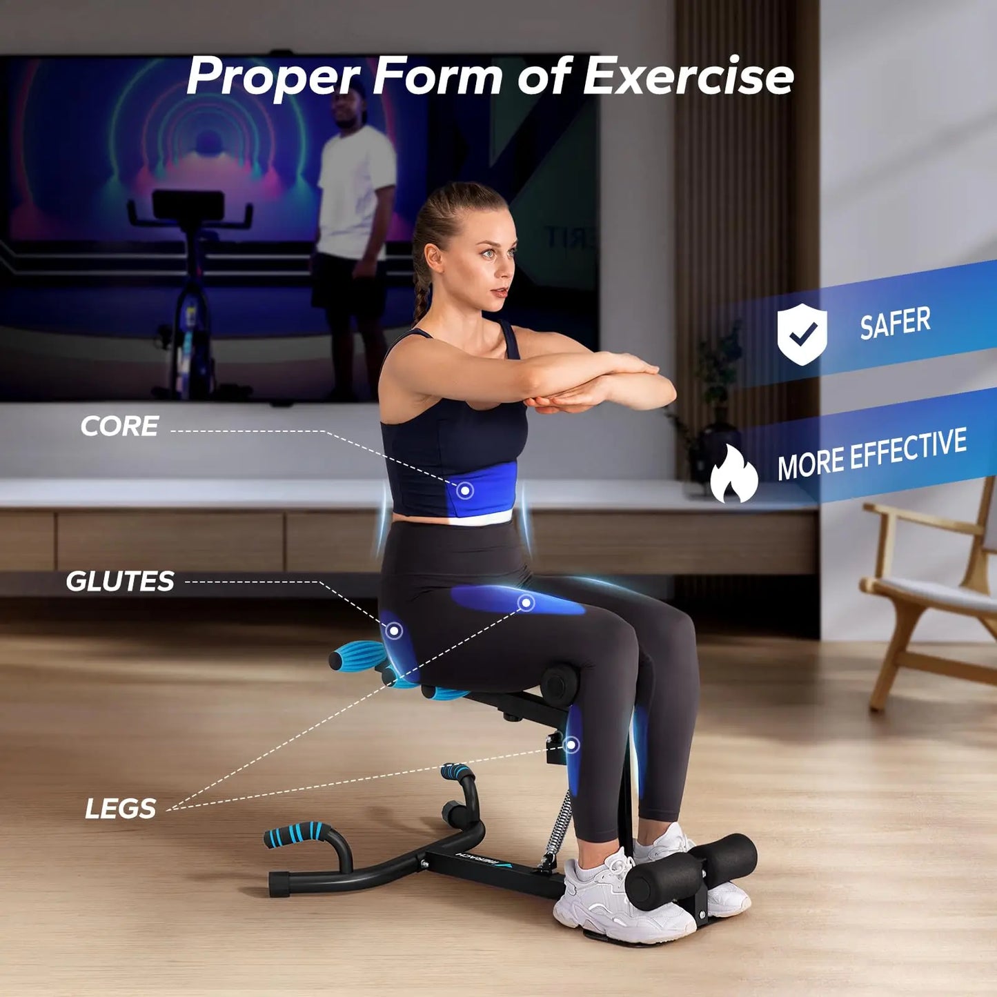 3-in-1 Ultimate Deep Squat & Glute Machine