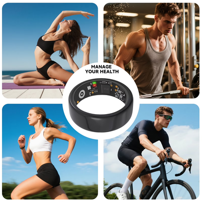 24/7 Health Monitoring Smart Ring for Women & Men, No Subscription