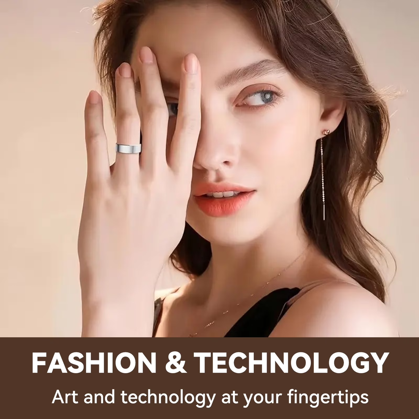 24/7 Health Monitoring Smart Ring for Women & Men, No Subscription
